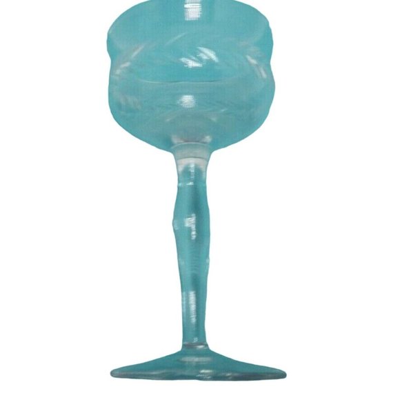 Laurel Wreath Sherry Glass Elegant Cut Crystal Stemmed Vintage 3 ounce - Picture 3 of 5